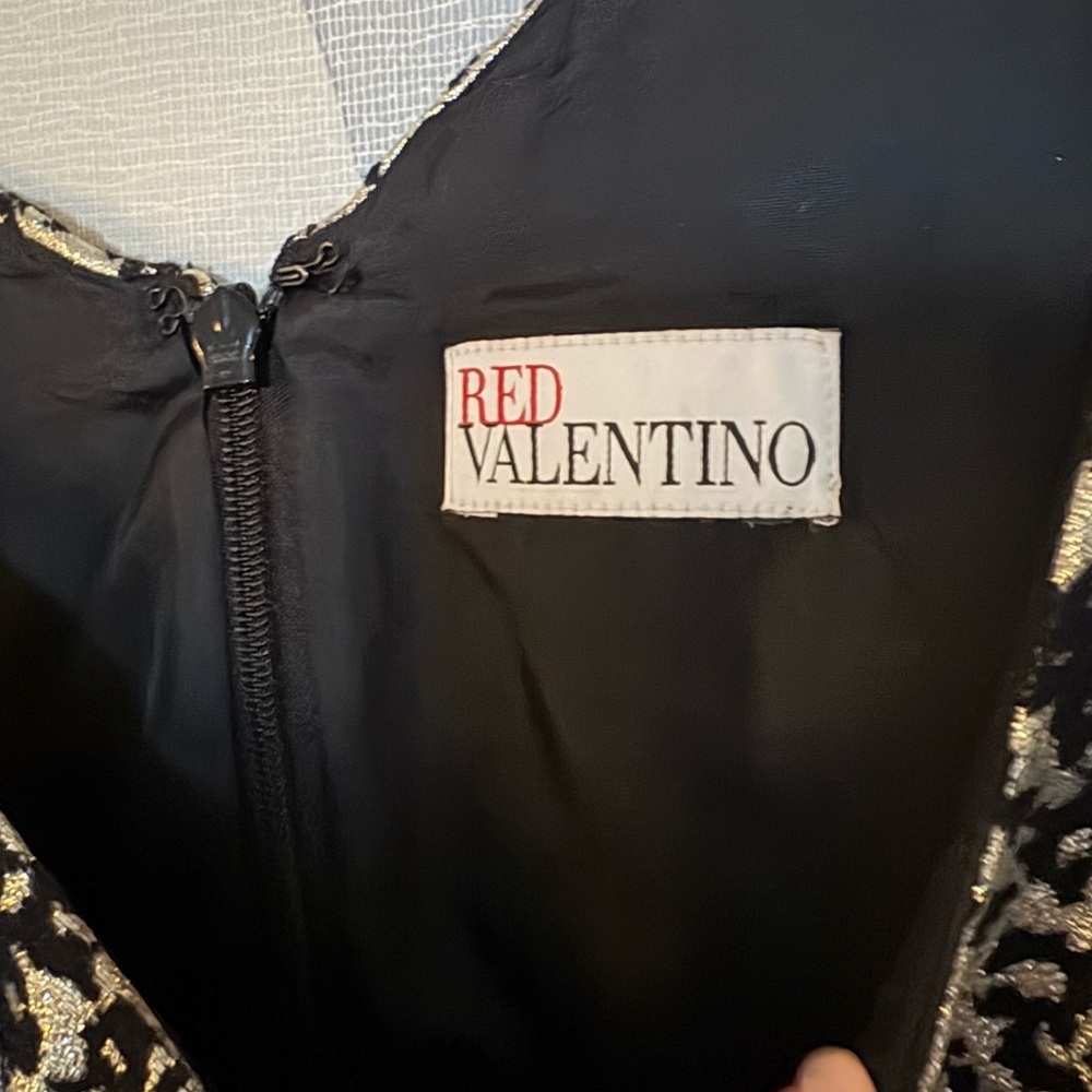 RED Valentino Black Dress with Silver Details